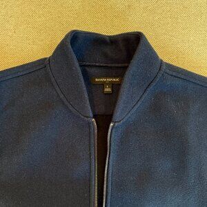 Banana Republic Bomber Jacket, Navy, L